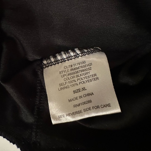 Fifth & Park Women’s Dress 1X Black White Boho Paisley Print Long Sleeve - Picture 6 of 11